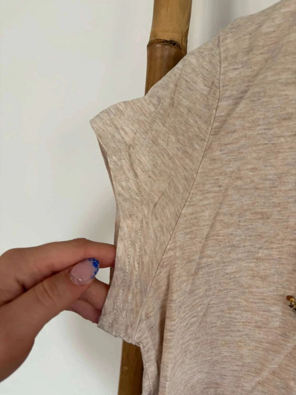 T-shirt bege creme salsa tamanho L – photo 3